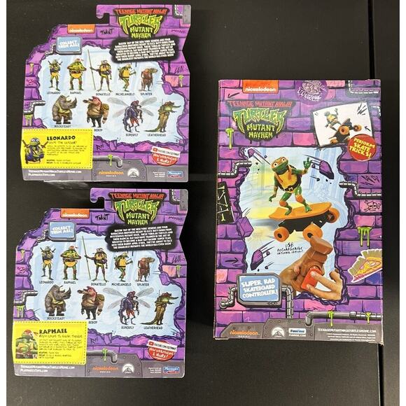 Teenage Mutant Ninja Turtles Lot Action Figures Mayhem Half‎ Pipe RC Skateboard - Picture 8 of 11